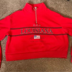 H&M Cropped Half Zip